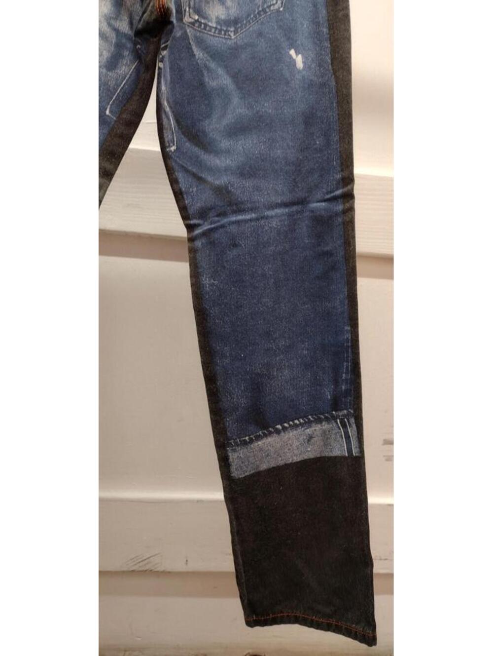 JEAN PAUL GAULTIER Rockabilly Pants Jean Picture Denim Redlines Waist 29 inches - Picture 13 of 16